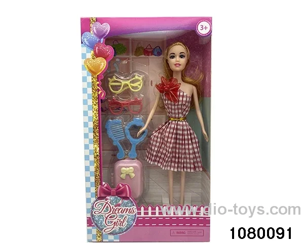 11.5 inch doll set in window box