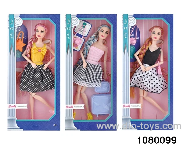 11 inch 12 jointed doll set in window box