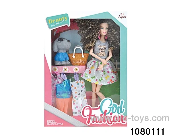 11 inch 12 jointed doll set in window box