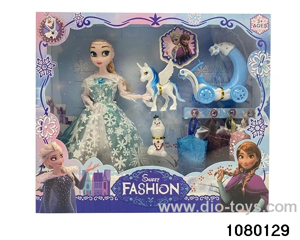 11.5 inch 9 jointed doll set in window box