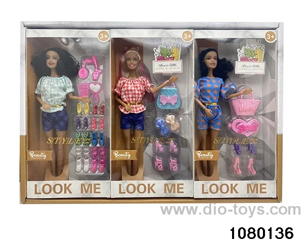 11.5 inch 9 jointed doll set in display box
