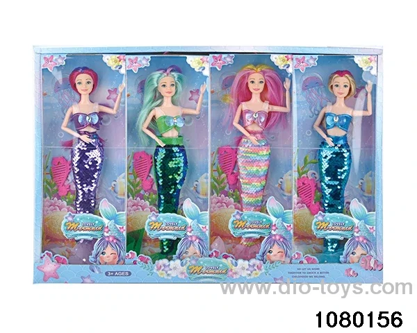 14 inch 9 jointed mermaid set in display box