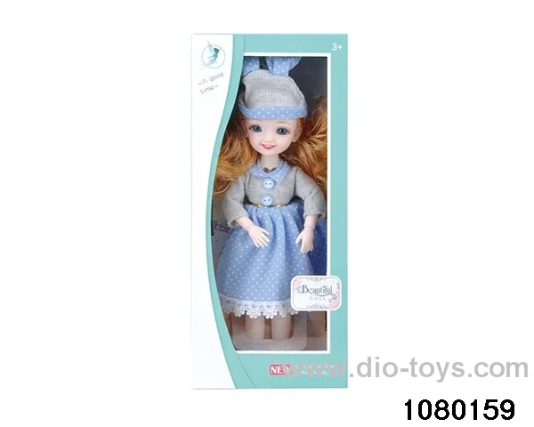 12 inch 13 jointed doll set in window box