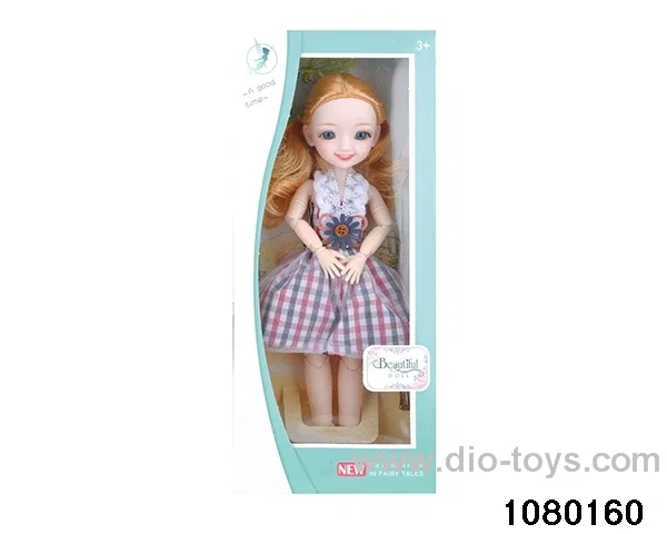 12 inch 13 jointed doll set in window box
