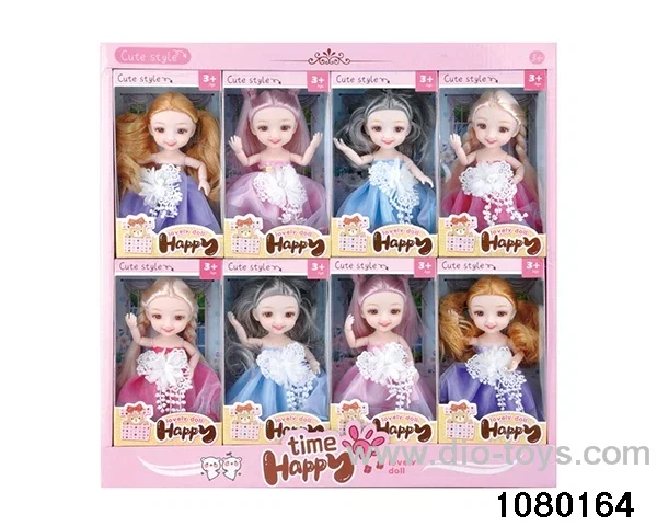 6 inch 12 jointed doll set in display box