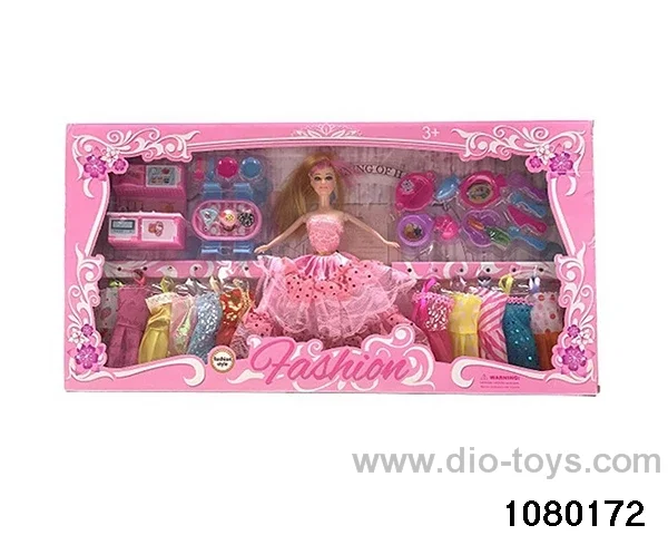 11.5 inch doll set in window box