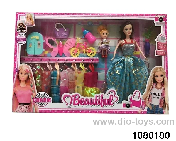 11.5 inch doll set in window box