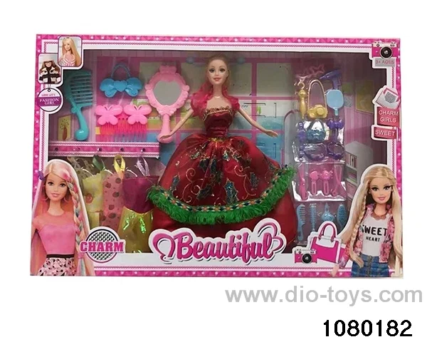 11.5 inch doll set in window box