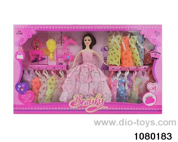 11.5 inch doll set in window box