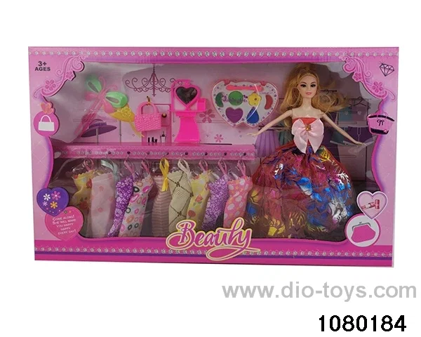 11.5 inch doll set in window box