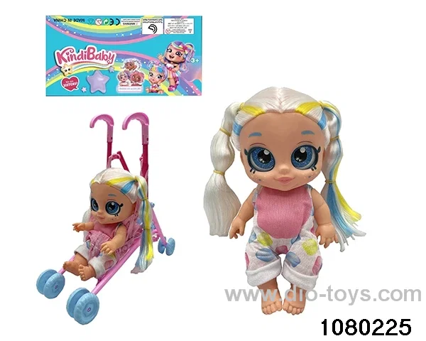 14 inch doll set with light and music in PP bag with header