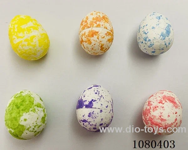 Spray painted foam bird eggs