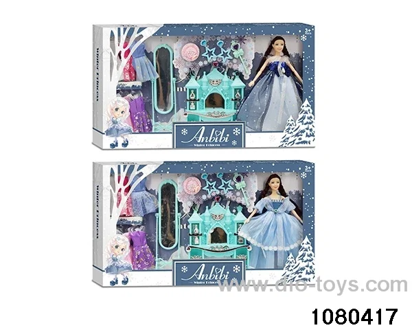 11.5 inch doll set in window box