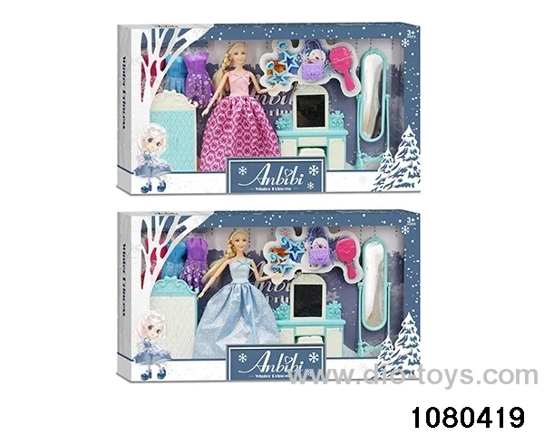 11.5 inch doll set in window box