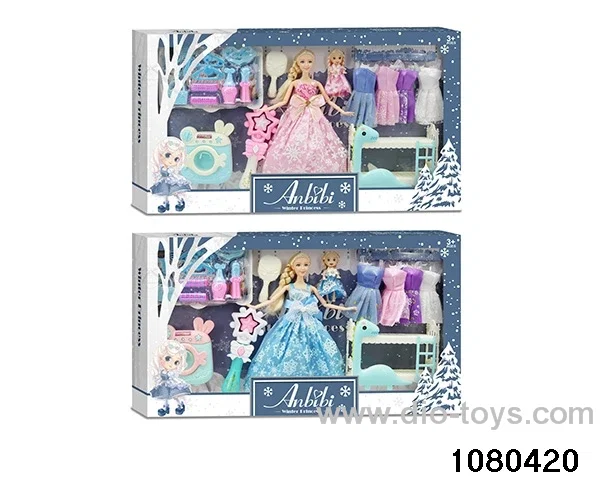 11.5 inch doll set in window box