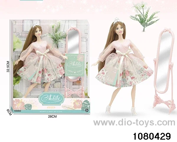 11.5 inch doll set in window box