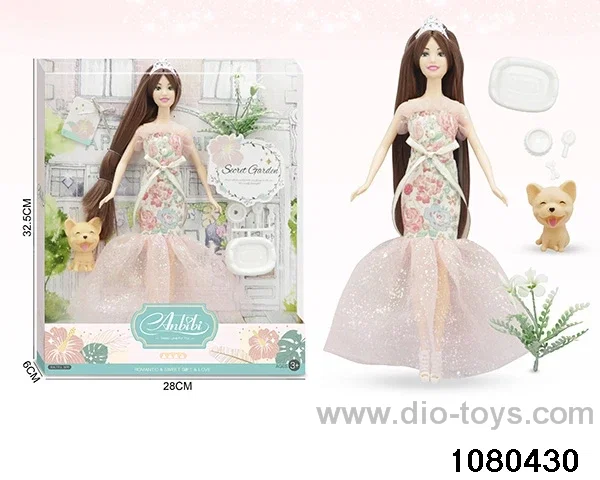 11.5 inch doll set in window box