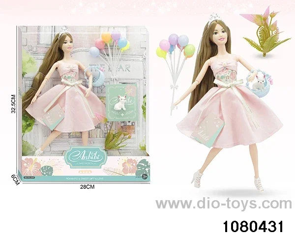 11.5 inch doll set in window box