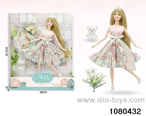 11.5 inch doll set in window box