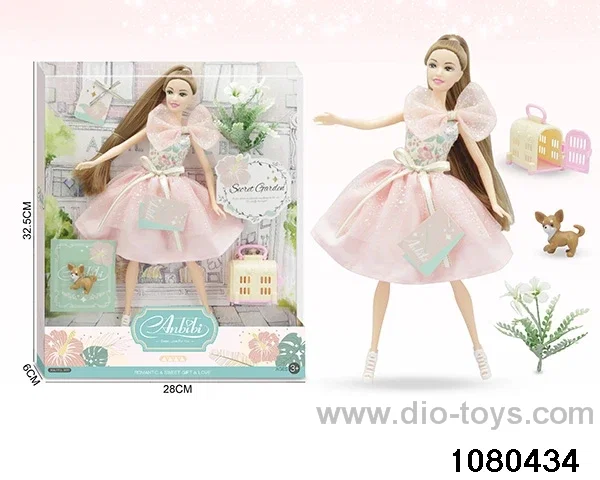 11.5 inch doll set in window box