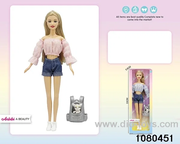 11.5 inch doll set in window box
