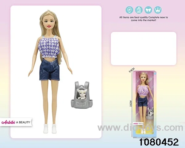 11.5 inch doll set in window box