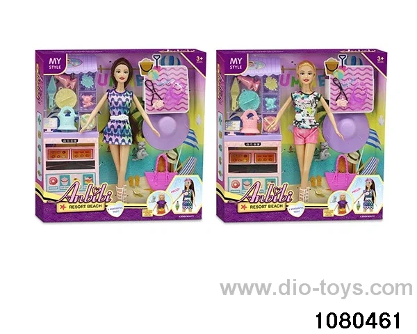 11.5 inch doll set in window box