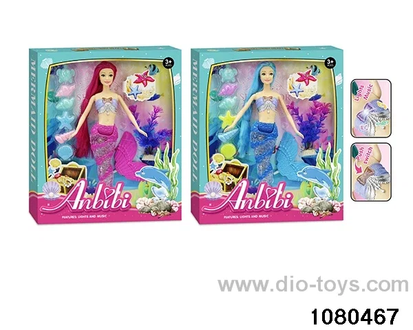 11.5 inch doll set in window box