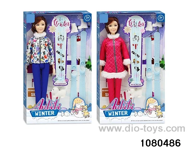 11.5 inch doll set in window box