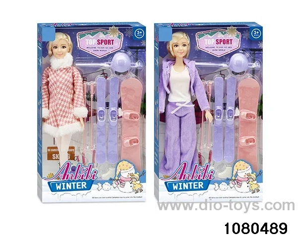 11.5 inch doll set in window box