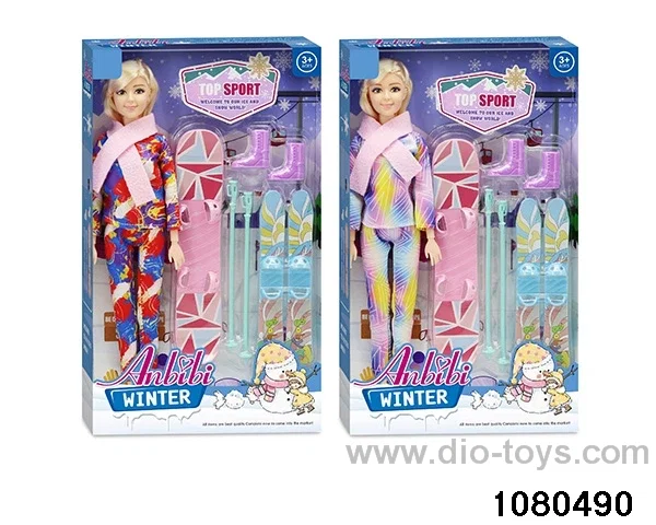 11.5 inch doll set in window box