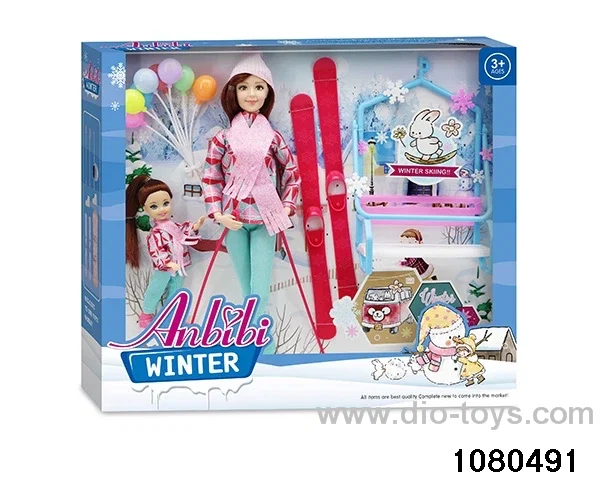 11.5 inch doll set in window box