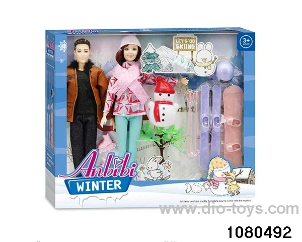 11.5 inch doll set in window box