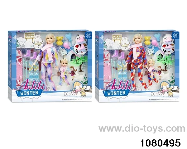 11.5 inch doll set in window box