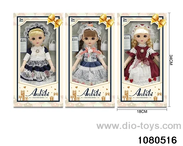 12 inch doll set in window box