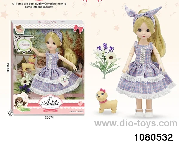 12 inch doll set in window box