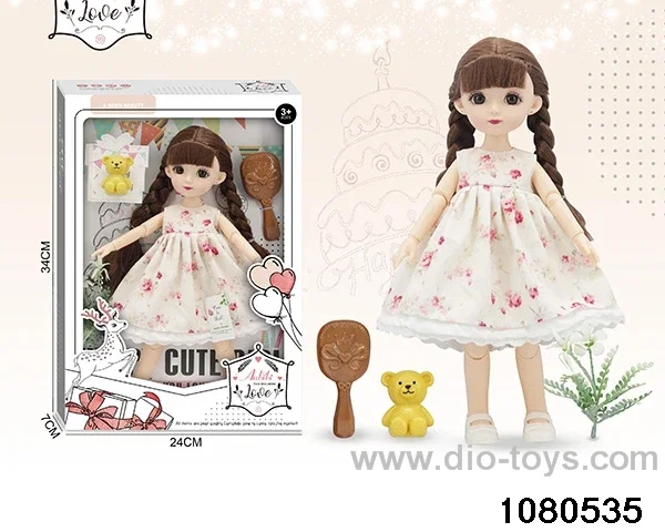 12 inch doll set in window box