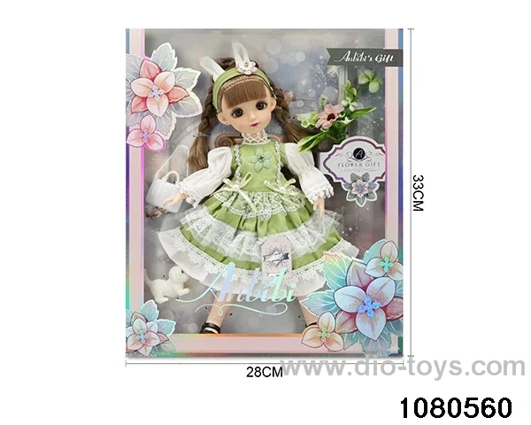 12 inch doll set in window box
