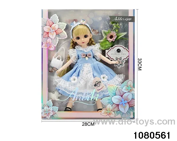 12 inch doll set in window box