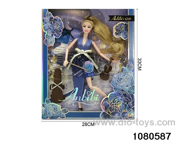 11.5 inch doll set in window box