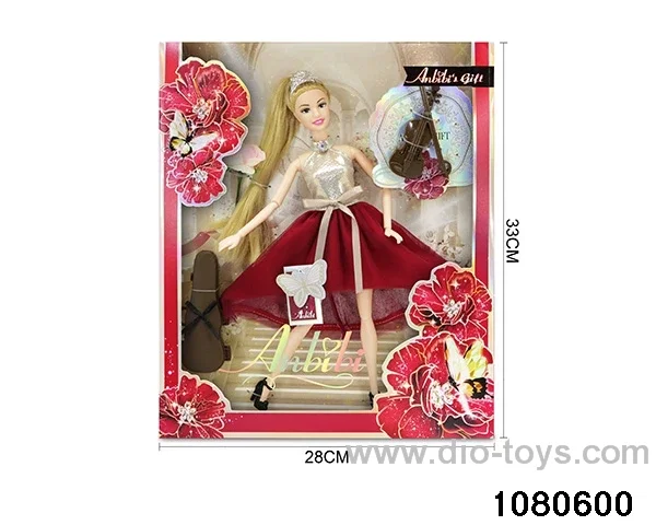 11.5 inch doll set in window box