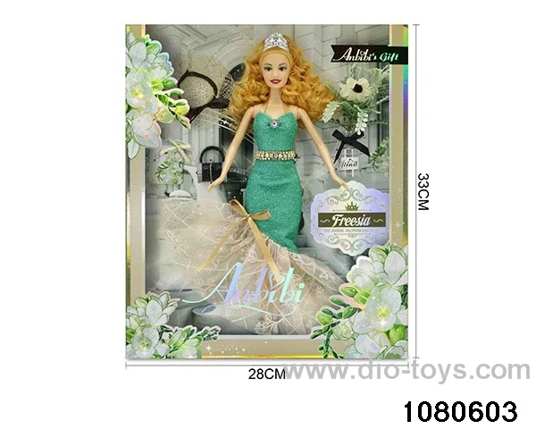 11.5 inch doll set in window box