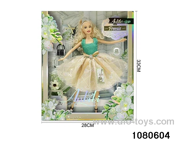 11.5 inch doll set in window box