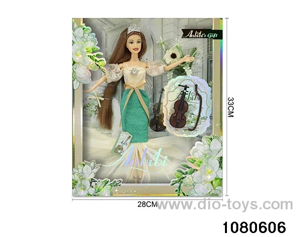 11.5 inch doll set in window box