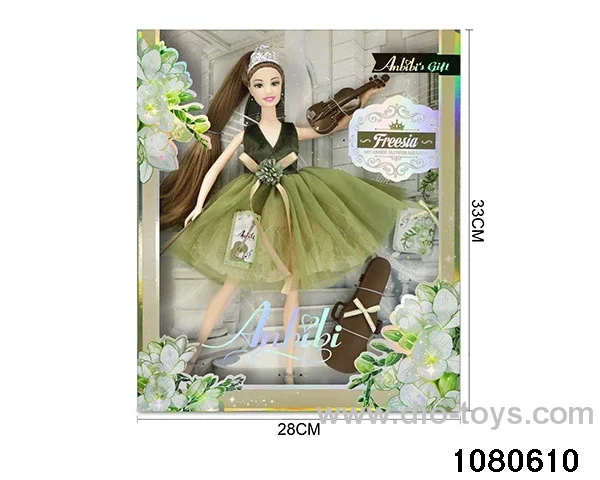11.5 inch doll set in window box