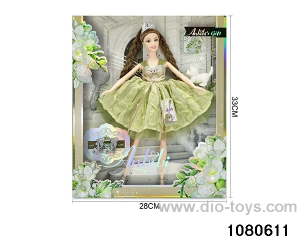 11.5 inch doll set in window box