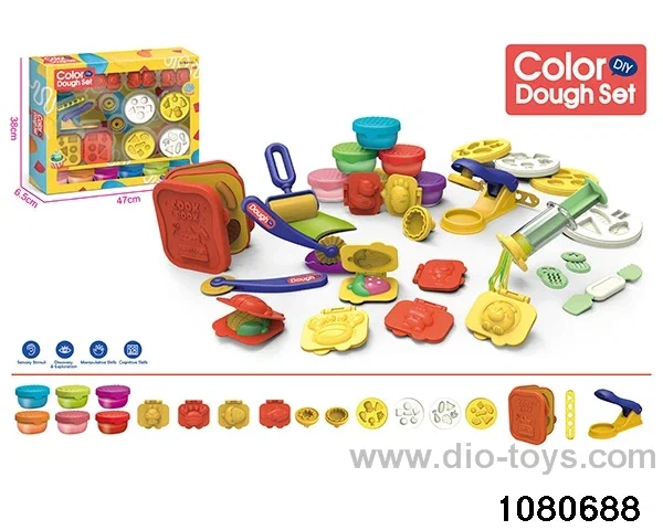 Colorful clay toy set