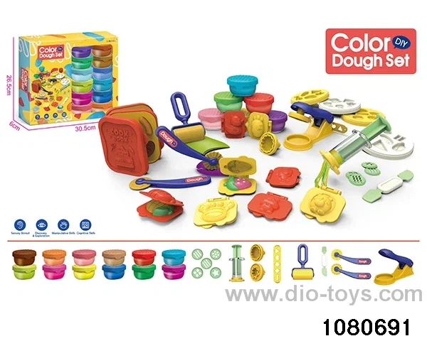 Colorful clay toy set