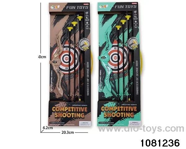 slingshot bow and arrow in display box