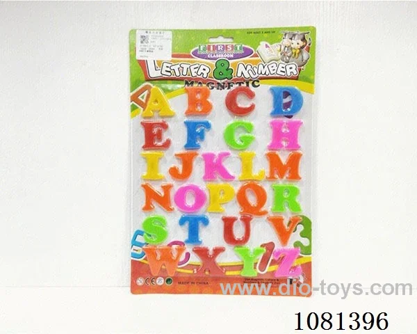 Magnetic letter sticker